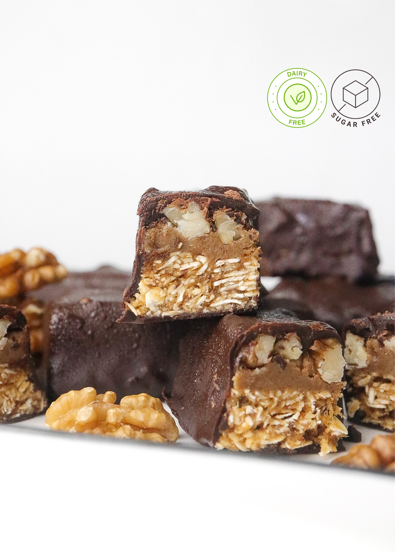 Walnut Chocolate Protein Bars