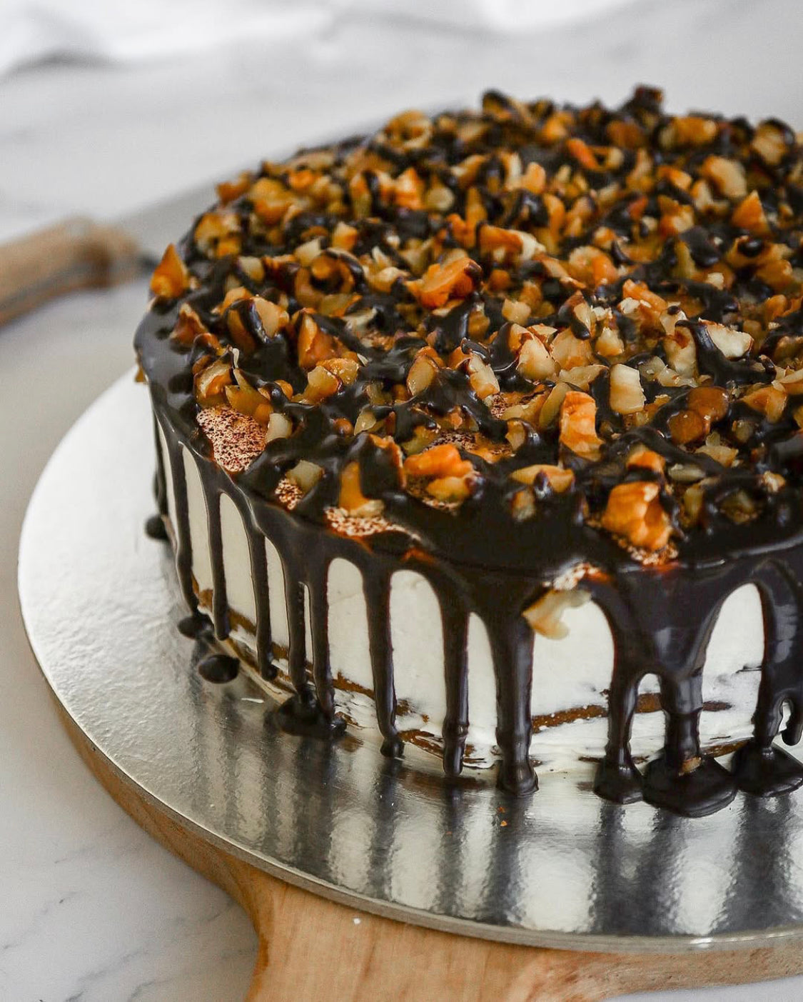 Walnut Coffee Chocolate Cake