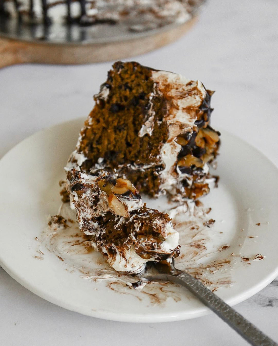 Walnut Coffee Chocolate Cake