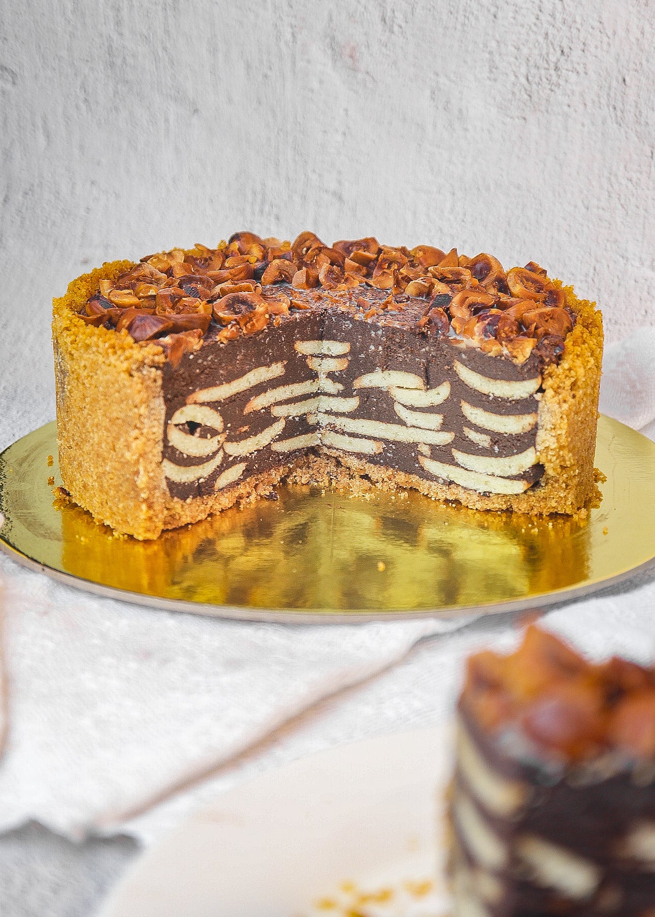 Nutella Butter Cookie Tart Cake