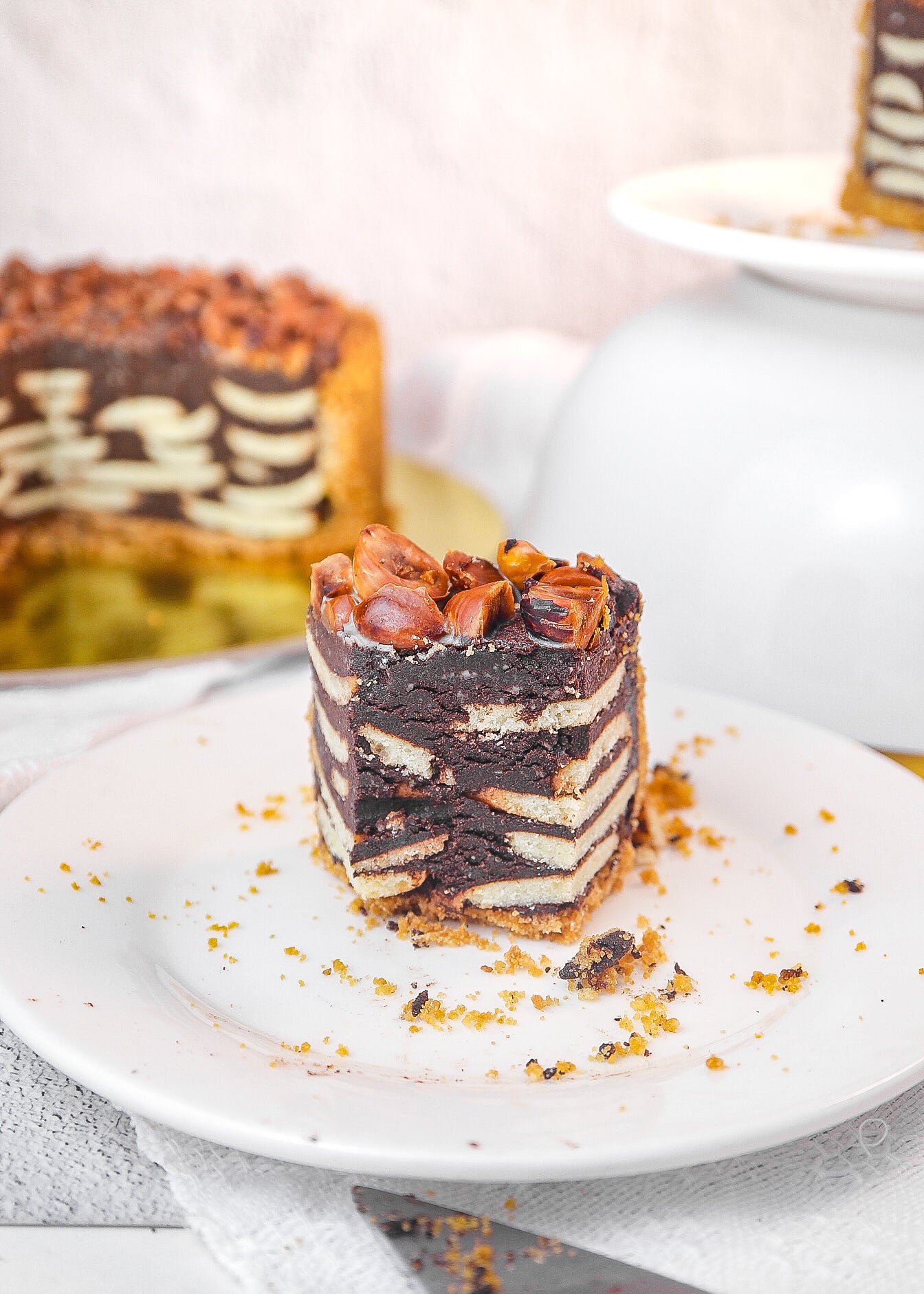 Nutella Butter Cookie Tart Cake