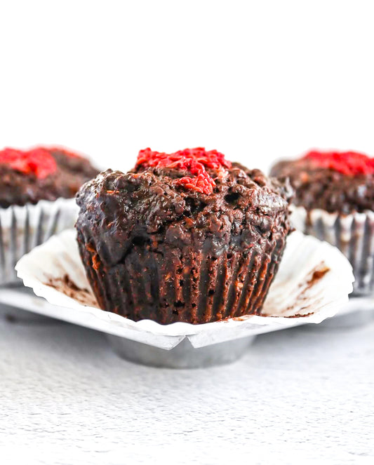 Strawberry Dark Chocolate Muffins