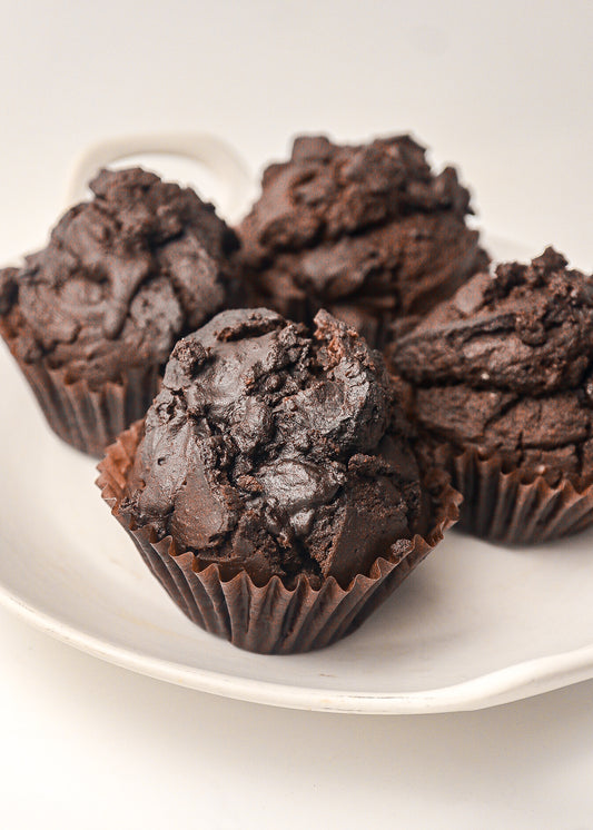 Double Dark Chocolate Muffins