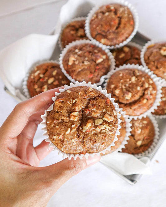 Walnut Carrot Muffins